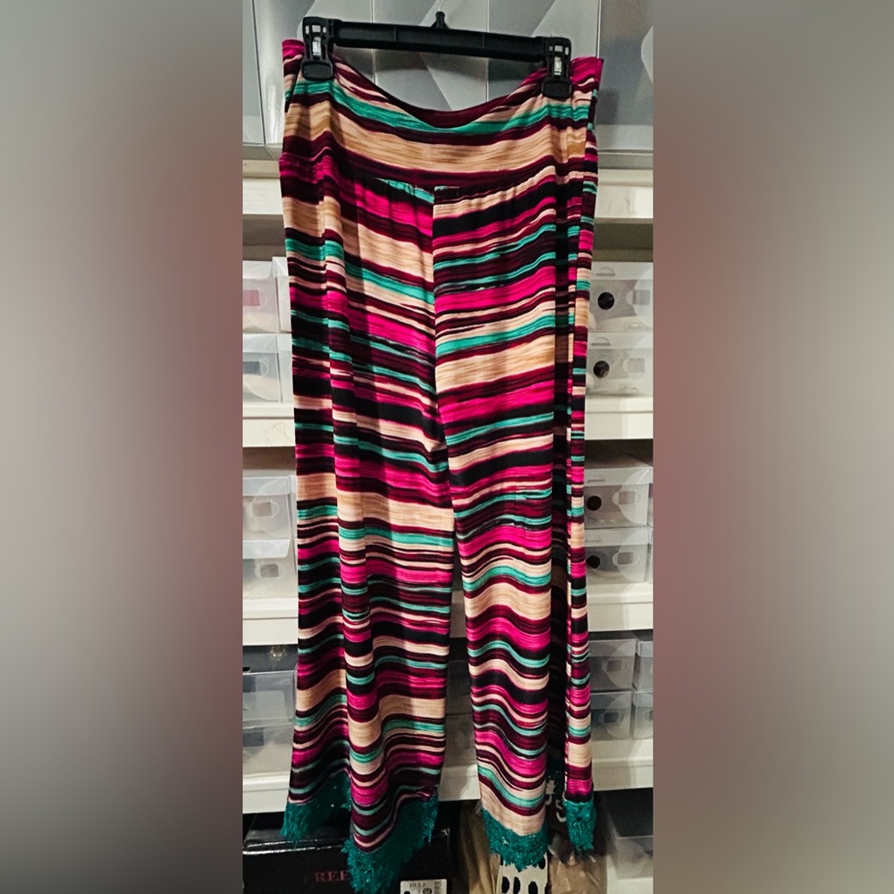 Crazy Train Colorful Striped Pants